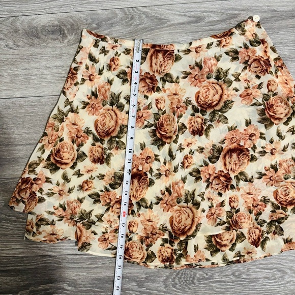 Compagnie Internationale Express Vintage Floral A-Line Y2K Ruffled Boho Skirt M - Picture 17 of 17